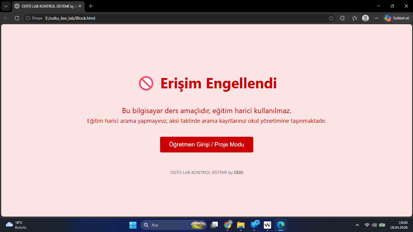 ODTÜ LAB KONTROL SİSTEMİ